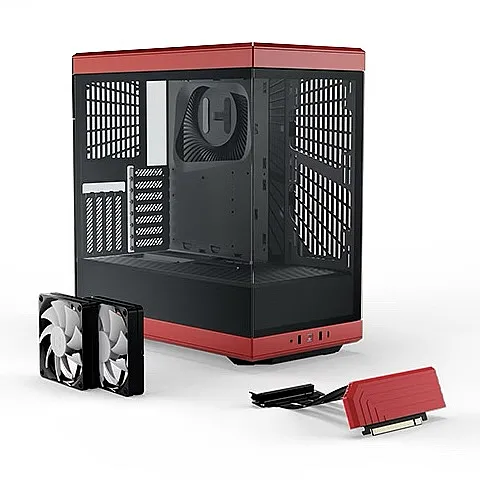 HYTE Y40 (BLACK-RED) (ATX)