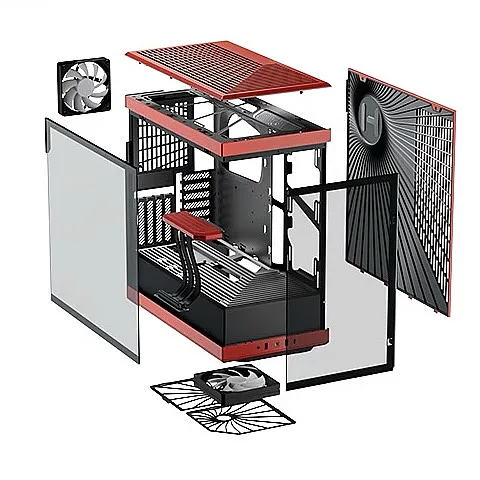 HYTE Y40 (BLACK-RED) (ATX) photo 4